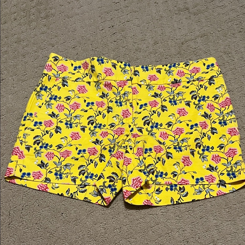 Ann Taylor Yellow Floral Shorts